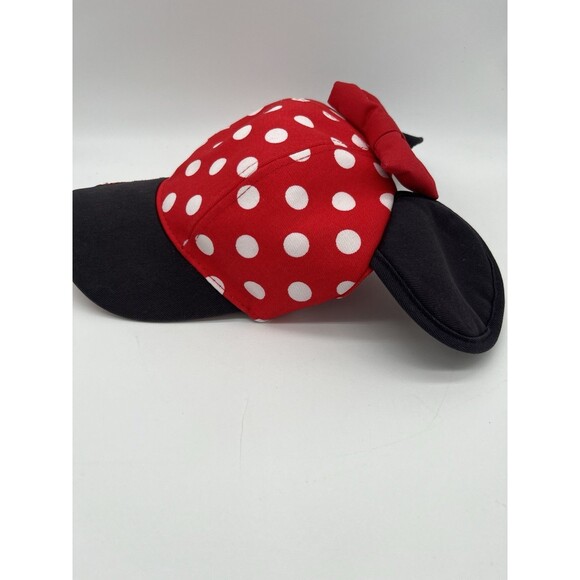 Girls Minnie Mouse Ears Hat Baseball Cap Disney Parks Disneyland Polka Dots - Picture 4 of 7